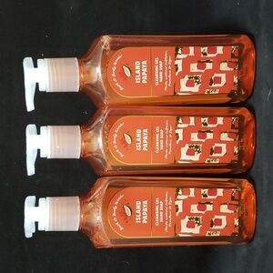 3 Bath & Body Works ISLAND PAPAYA Cleansing Gel Hand Soap